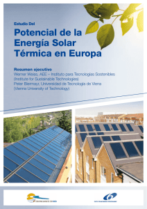 Potencial de la Energía Solar Térmica en Europa
