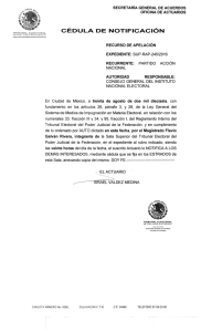 Page 1 SECRETARÍA GENERAL DE ACUERDos OFCNA DE