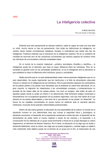 La inteligencia colectiva - Revista Iberoamericana de Educación