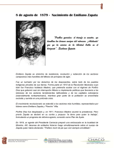 8 de agosto de 1879 - Nacimiento de Emiliano Zapata
