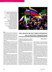 influencia de factores exógenos en la política venezolana