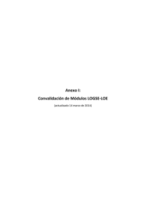 Anexo I: Convalidación de Módulos LOGSE-LOE