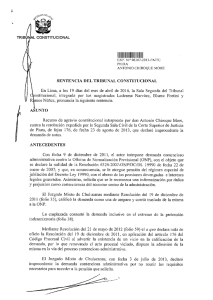 SENTENCIA DEL TRIBUNAL CONSTITUCIONAL En Lima, a los 19