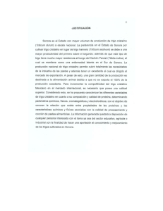 JUSTIFICACIÓN Sonora es el Estado con mayor volumen de