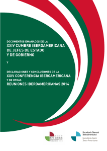 XXIV CUMBRE IBEROAMERICANA DE JEFES DE ESTADO Y DE