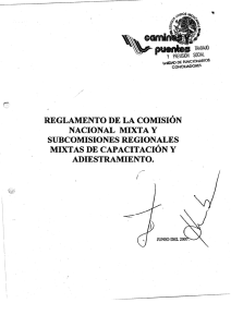 Reglamento de la Comisión Nacional Mixta y