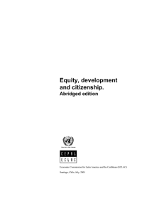Equity, development and citizenship