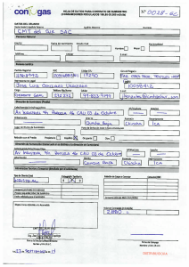 ` 1 — HOJA DE DATOS PARA CONTRATO DE SUMINISTRO Nº