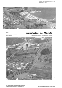 Acueductos de Mérida - Informes de la Construcción