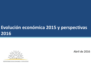 Evolución económica 2015 y perspectivas 2016