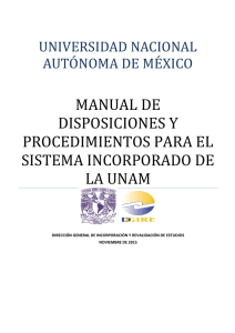 manual de disposiciones para el sistema incorporado de la