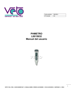 PHMETRO L0015632 Manual del usuario