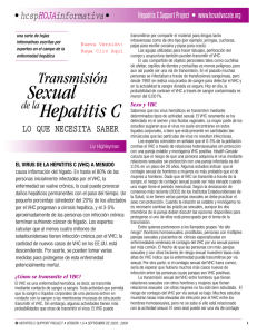 Transmisión Sexual de la Hepatitis C