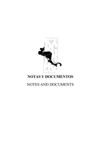 NOTAS Y DOCUMENTOS NOTES AND DOCUMENTS