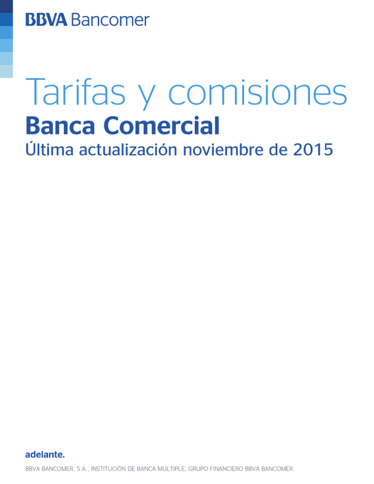 Tarifas Y Comisiones