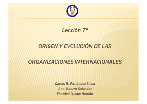 Lección 7ª ORIGEN Y EVOLUCIÓN DE LAS ORGANIZACIONES