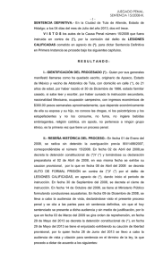 sentencia definitiva - Poder Judicial del Estado de Hidalgo