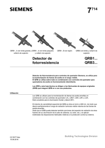 7714 Detector de fotorresistencia QRB1... QRB3