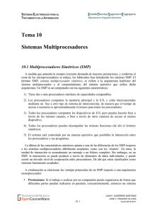 Tema 10 - Sistemas Multiprocesadores - OCW-UV