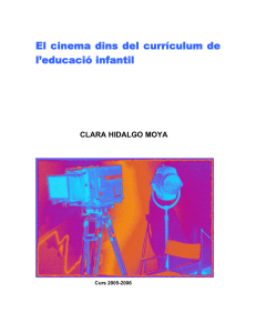 El cinema dins del currículum de l`educació infantil