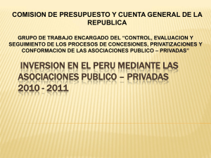 INVERSION EN EL PERU MEDIANTE LAS ASOCIACIONES