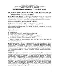 NOTAS GENERALES DIC-2007 - Alcaldía de Santiago de Cali