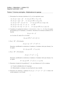 Análisis I – Matemática I – Análisis II (C) Segundo Cuatrimestre