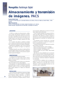 Almacenamiento y transmisión de imágenes. PACS