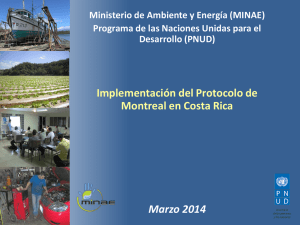 Implementación del Protocolo de Montreal en Costa Rica