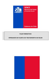 plan formativo operador de planta de tratamiento de riles