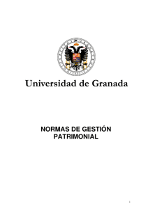 normas de gesti&oacute;n patrimonial - Gerencia de la UGR