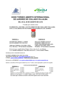 XXXIII TORNEO ABIERTO INTERNACIONAL DE AJEDREZ DE