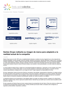 Santos Grupo rediseña su imagen de marca para adaptarla a la