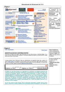 Demostraci&oacute;n de Declaraci&oacute;n de I.V.A por Internet
