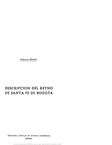 [Descripción del Reyno de Santa Fé de Bogotá / escrita en 1789 por