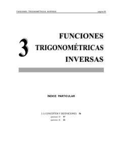 Funciones trigonométricas inversas