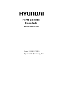 Manual Horno Electrico HYHEIX2 / HYHEBK2