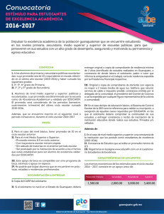 Convocatoria Excelencia Académica 2016-2017
