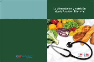 La alimentación y nutrición desde Atención Primaria