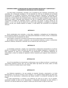 Convenio sobre la Protección de Instituciones Artísticas y Científicas y