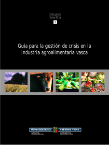 Guía para la gestión de crisis en la industria agroalimentaria