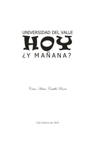 Universidad del Valle hoy, ¿Y mañana?