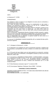 Ord uso obligatorio casco (San Justo-Santa Fe)