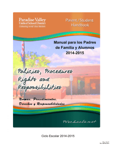 Manual para los Padres de Familia y Alumnos 2014