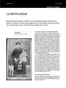 La familia actual - Instituto Emmanuel Mounier