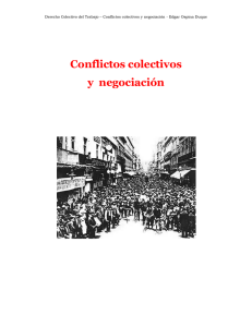 Conflictos colectivos y negociación