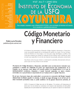 Código Monetario y Financiero