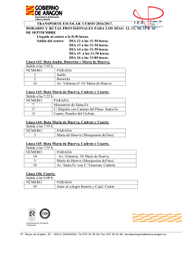 listado de paradas y horarios del autobús escolar que listado de paradas y horarios del autobús escolar que