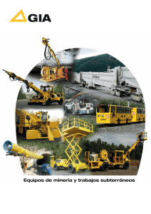 Equipos de minería y trabajos subterráneos