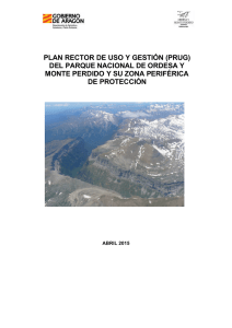 plan rector de uso y gestión (prug) del parque nacional de ordesa y